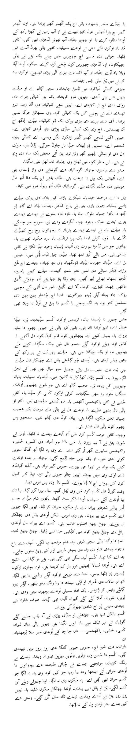 Seraiki Afsana Pattan kitha (Rabindar Nath Tagore translator Mazar Khan) Part-2